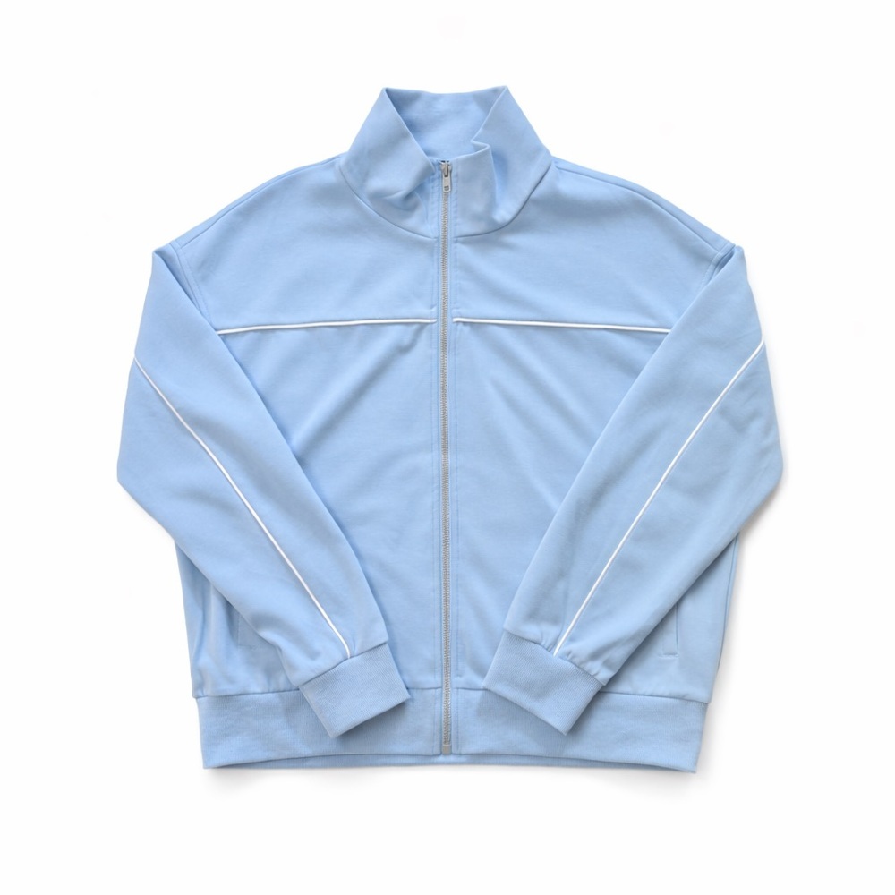 Light Blue Zip-Up Track Jacket - Picture 2 of 2